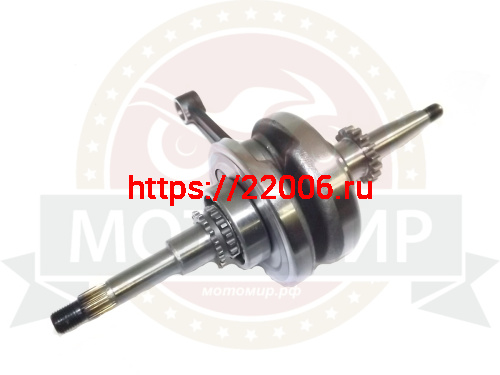 Коленвал 4х такт. GY6-50/80 с подшипниками (звезда 16 зуб) палец 13 мм (139QMB) фото 2 Коленвал 4х такт. GY6-50/80 с подшипниками (звезда 16 зуб) палец 13 мм (139QMB) фото 2