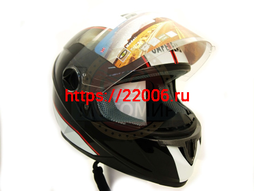 Шлем интеграл "Safelead" HF-122 черный Q162, размер M фото 2