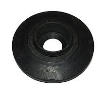 Колесо катка Буран, Буксировщик пласт. ф130х12 под 205 подшипник, с отверстием