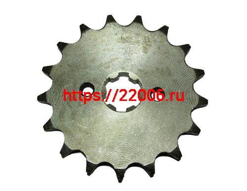 Звезда 17 зуб. (428) (d14-17, 2х30) цепи, ведущая Альфа фото 2