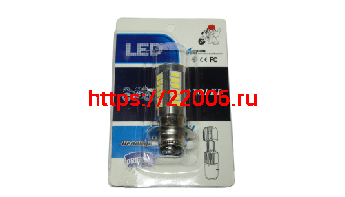 Лампа светодиодная (LED) 12V (P15D-25-1) 35/35W 33SMD фарная (Альфа, Zadiak) Лампа светодиодная (LED) 12V (P15D-25-1) 35/35W 33SMD фарная (Альфа, Zadiak)