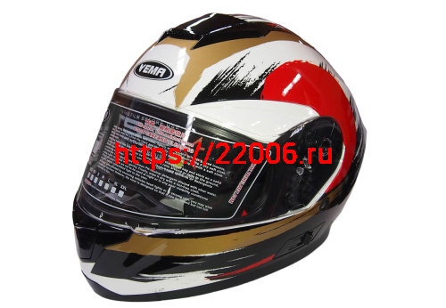 Шлем интеграл YM-831 "YAMAPA" CAT WHITE, BLUE YELLOW, размер S (прозрачный визор) NEW (6 шт. упак.) Шлем интеграл YM-831 "YAMAPA" CAT WHITE, BLUE YELLOW, размер S (прозрачный визор) NEW (6 шт. упак.)