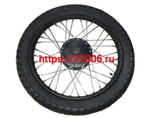 Колесо 17"  1,4х17 переднее спицованное в сборе TRICKLER XY110-17A фото 2