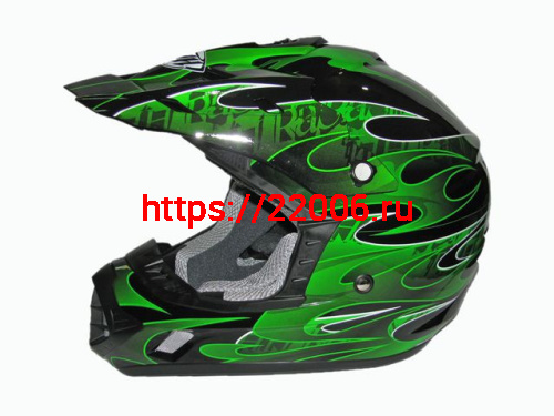 Мотошлем THH TX-12 №3 black/ green (M) kids