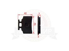 Колодки тормозные дисковые перед скутер SLASH