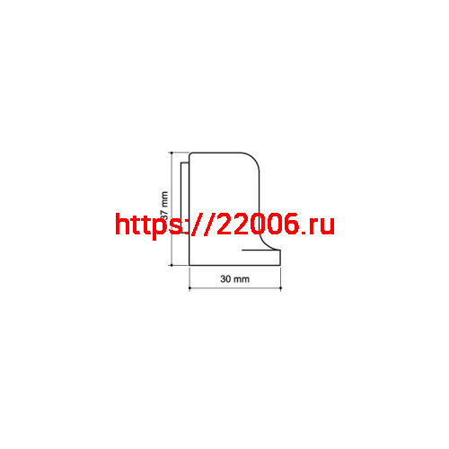 Упор Armadillo (Армадилло) дверной напольный STOPPER/MZA003 (MDS-003ZA ) магнитный SN-3 мат.никель фото 3