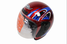 Шлем CONCORD XZH03 красный "XL(61-62)" (открытый)