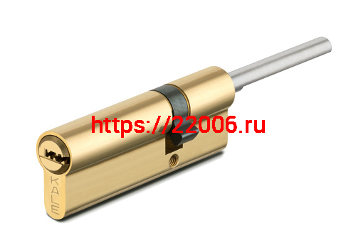 Цилиндровый механизм Kale kilit (Кале килит) под вертушку (дл.шток) 164 SX/66 (30+10+26) mm латунь 5 кл.