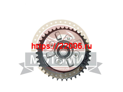 Звезда 38 зуб. (428) (d54mm - 4 x 49mm) цепи, задняя Альфа в сборе с основанием