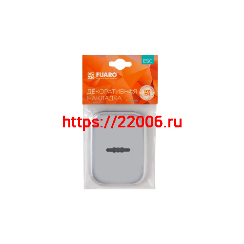 Накладка Fuaro (Фуаро) на сувальдный замок ESC.S.XL/K.486 BL (SC 486-S SQ XL) со шторкой черный (1шт.) фото 2