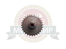 Звезда 28 зуб. ведомая в сборе с валом d20-30мм, шпонка 7мм, LIFAN 168F-R (23571)