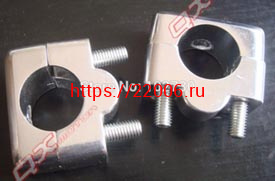 Проставки руля (поднимают руль по высоте) (под диаметр 27мм, болт М8, между болтами 35 мм) Проставки руля (поднимают руль по высоте) (под диаметр 27мм, болт М8, между болтами 35 мм)