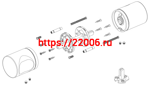 Ручка Armadillo (Армадилло) раздельная R.ART52.BALANCE FSG-39 флорентийское золото фото 3