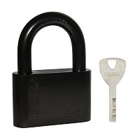 Замок Fuaro (Фуаро) навесной PL-WEATHER-1570 Black 4 fin key ( PL-15-70) диск. /блистер