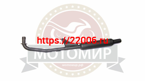 Глушитель VEGA в сборе с коленом фото 2 Глушитель VEGA в сборе с коленом фото 2