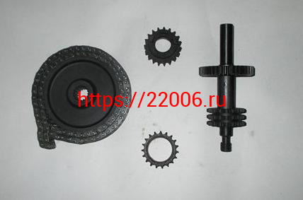 Комплект 3-х рядный коробки реверса "Буран" с цепочкой нового образца Комплект 3-х рядный коробки реверса "Буран" с цепочкой нового образца