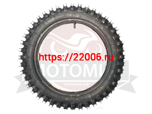 Покрышка  ПетроШина 18" Л-229, 3.75-18 (100/100-18) с камерой, кроссовая квадратные пятаки, Иж