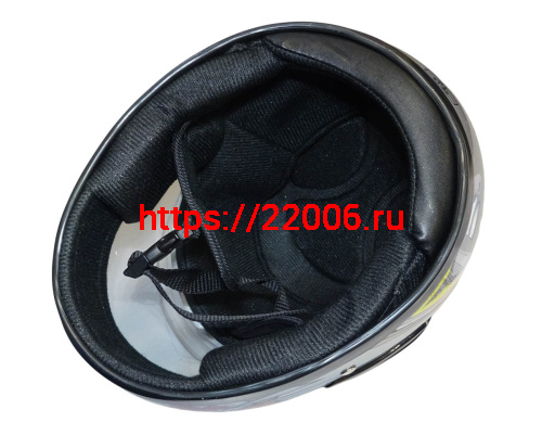 Шлем интеграл "Safelead" HF-908 (619) Детский E05 BLACK, TB-SILVER размер XL (16 шт.) фото 5 Шлем интеграл "Safelead" HF-908 (619) Детский E05 BLACK, TB-SILVER размер XL (16 шт.) фото 5