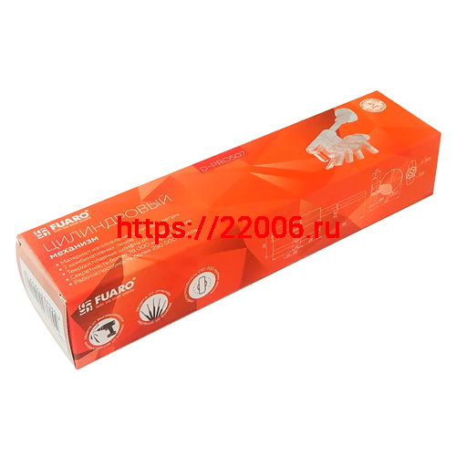 Цилиндровый Fuaro (Фуаро) механизм (D-PRO507/100) D-PRO5007Tang100(65+10+25) CP хром 5Key со штоком фото 2