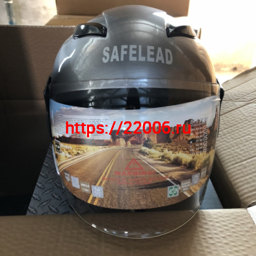 Шлем открытый "Safelead" HF-255В "колобки" Honda Grey размер S фото 2 Шлем открытый "Safelead" HF-255В "колобки" Honda Grey размер S фото 2