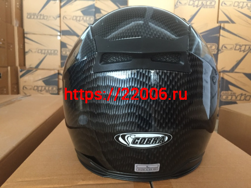 Шлем открытый 3/4 COBRA JK513, серый карбон(1), размеры L фото 2