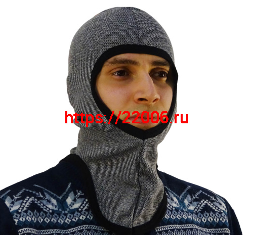 Подшлемник-балаклава, открытое лицо (термополотно) (50% хлопок 50% акрил) П165 Подшлемник-балаклава, открытое лицо (термополотно) (50% хлопок 50% акрил) П165