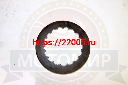 Диск сцепления 1Р54 FMI Шторм, Динго 125 (1 шт.) ферридо №2 круглый шлицы внутрь (полуавтомат) фото 2 Диск сцепления 1Р54 FMI Шторм, Динго 125 (1 шт.) ферридо №2 круглый шлицы внутрь (полуавтомат) фото 2