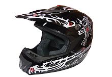 Шлем кроссовый "Safelead" HF-117 NEW черный (B04) размер XL