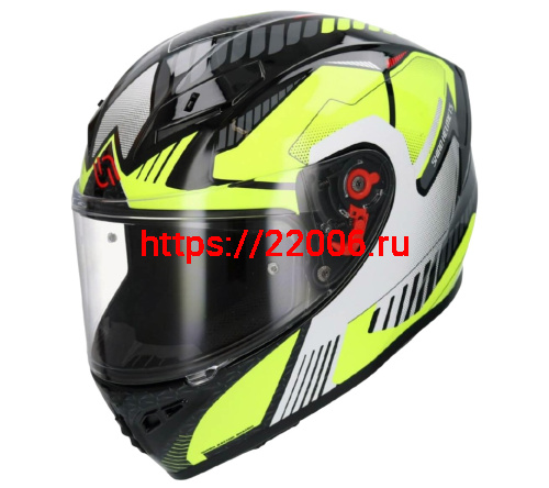 Шлем интеграл SHIRO SH-870 TYPHOON, цвет BLACK/F.YELLOW, размер M Шлем интеграл SHIRO SH-870 TYPHOON, цвет BLACK/F.YELLOW, размер M