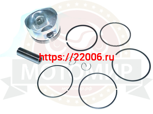 Поршень 52,40 мм 4 такт. Delta 110 см3, TTR125, Kayo (кольца, палец d13мм, стопорн кольца) STD фото 2