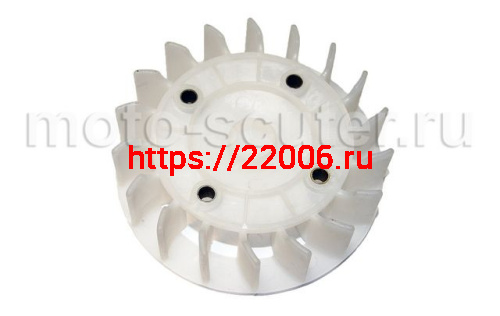 Крыльчатка охлаждения на магнето двигателя 139QMB Крыльчатка охлаждения на магнето двигателя 139QMB