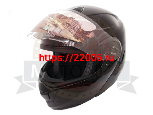 Шлем модуляр "Safelead" HF-119 TRANSFORMER с встр. очками, черный, серебристый размер S фото 3 Шлем модуляр "Safelead" HF-119 TRANSFORMER с встр. очками, черный, серебристый размер S фото 3