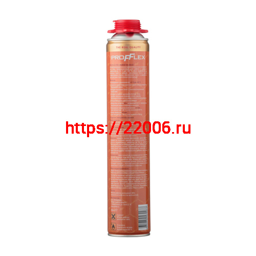 Пена монтажная PROFFLEX PRO GOLD 65л летняя фото 2