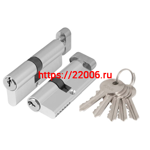 Цилиндровый Ajax (Аякс) механизм (AZ102/100) AZ1002Knob100 (45+10+45) CP хром