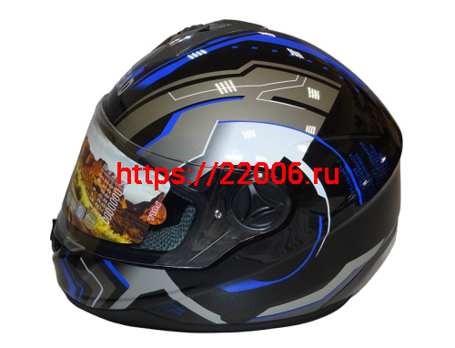 Шлем интеграл "Safelead" HF-122 черный Q162, размер M фото 4