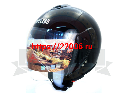 Шлем открытый "Safelead" HF-217"колобки" deep синий, красный черный, размер M Шлем открытый "Safelead" HF-217"колобки" deep синий, красный черный, размер M