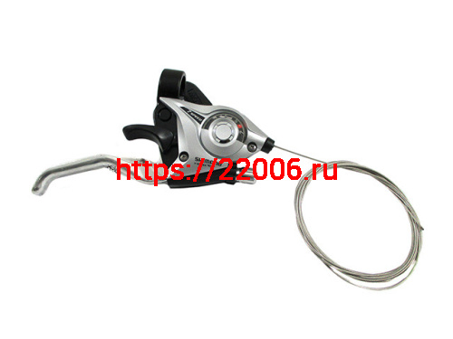 Шифтер тормозная ручка Shimano Tourney EF51 правая 7ск.,трос 2050мм серые Шифтер тормозная ручка Shimano Tourney EF51 правая 7ск.,трос 2050мм серые