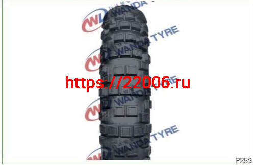 Покрышка 14" 3.00-14 Р259 без камеры, питбайк, Кросс, (Новая позиция), WANDA