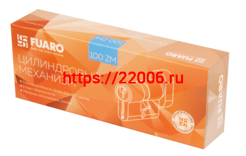 Цилиндровый Fuaro (Фуаро) механизм (100 ZM/80) 1000ZMKnob80(40+10+30) CP хром 5Key с вертушкой фото 2