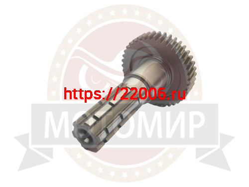 Вал редуктора 157QMJ (ATV150) T150 ведомый с шестерней L-112 мм*(D25/D30 мм) 40 зуб