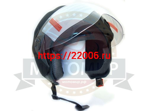 Шлем открытый "Safelead" HF-221 "колобки с доп. стеклом" мат. черный размер S фото 2 Шлем открытый "Safelead" HF-221 "колобки с доп. стеклом" мат. черный размер S фото 2