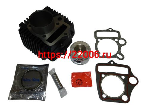 Цилиндр в сборе "Альфа, Zodiak110"  52,0 мм МАРК 49.5 куб (цилиндр+поршень+палец+кольца) ВАНЧАНГ