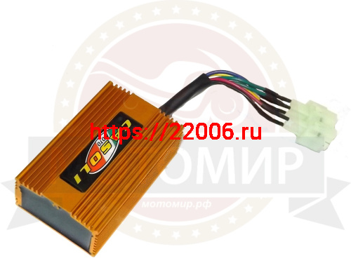 Коммутатор скутер 4х такт 4+2 конт. (FT50QT-4,-18,-10) ТЮНИНГ с проводом Коммутатор скутер 4х такт 4+2 конт. (FT50QT-4,-18,-10) ТЮНИНГ с проводом