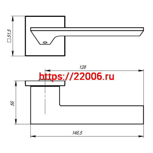 Ручка Armadillo (Армадилло) раздельная K.USS52.MIRAGE (MIRAGE USS) BL-26 черный фото 4